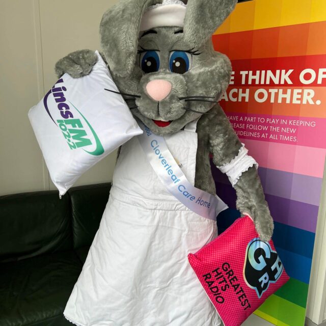 Cloverleaf Easter Bunny spreads some chocolate cheer