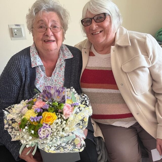 Long lost friends reunited at Hunters Creek Care Home