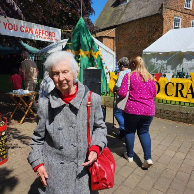 Resident visits Alford Craft Market