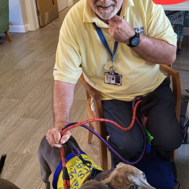 Pets as therapy visit Richard House Care Home