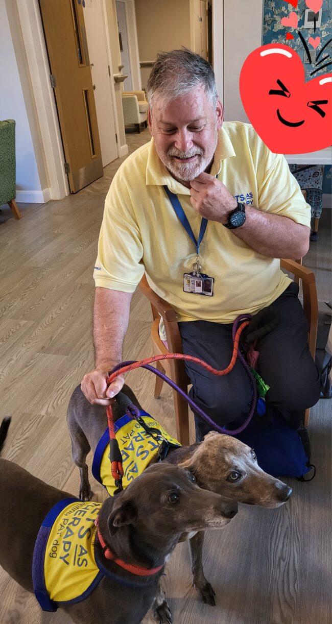Pets as therapy visit Richard House Care Home
