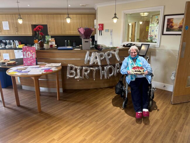 Joan’s 104th birthday celebrations