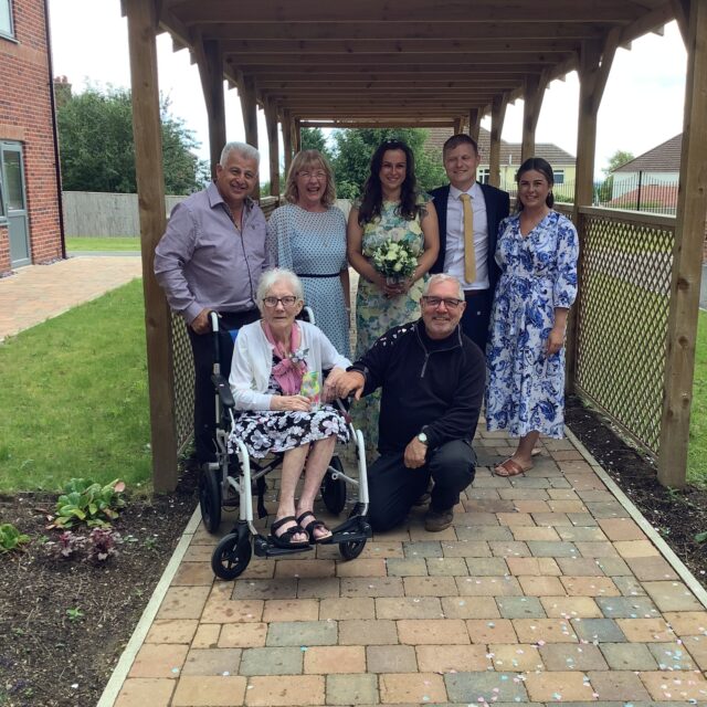 Wedding celebrations at Meadows Park Care Home