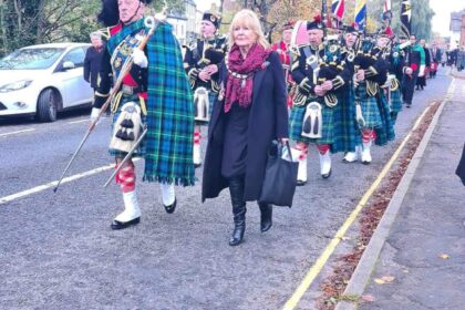 Remembrance Parade in Spalding town centre