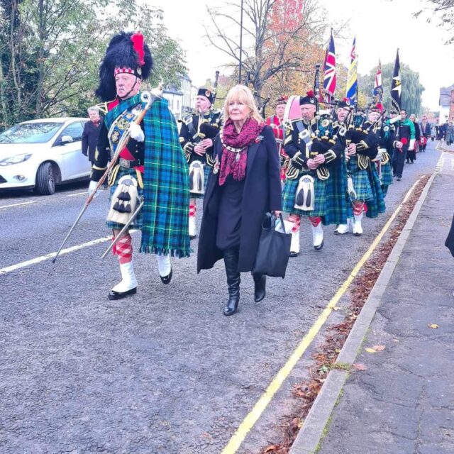 Remembrance Parade in Spalding town centre