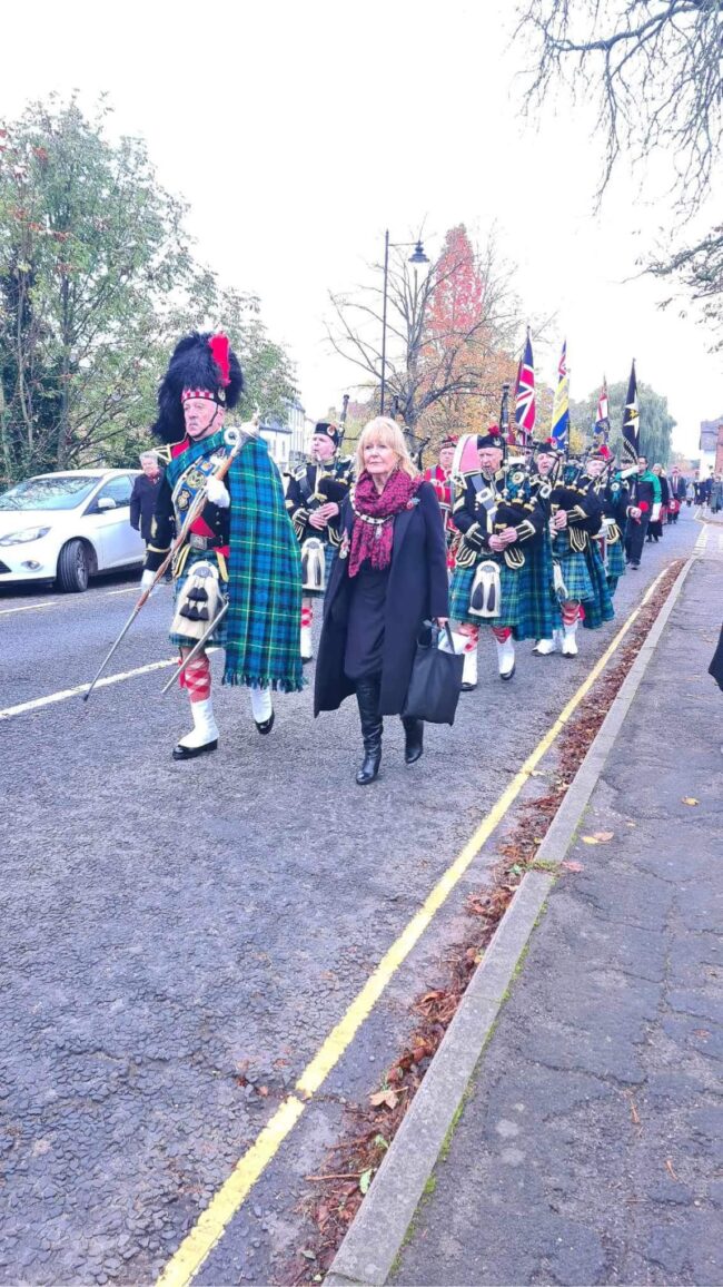 Remembrance Parade in Spalding town centre