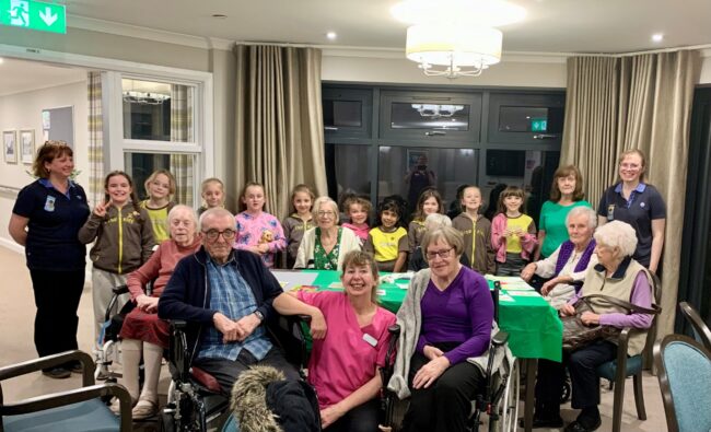 Brownies earn painting badge at Holbeach Meadows