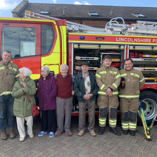 Alford Fire Station visit Sandpiper residents