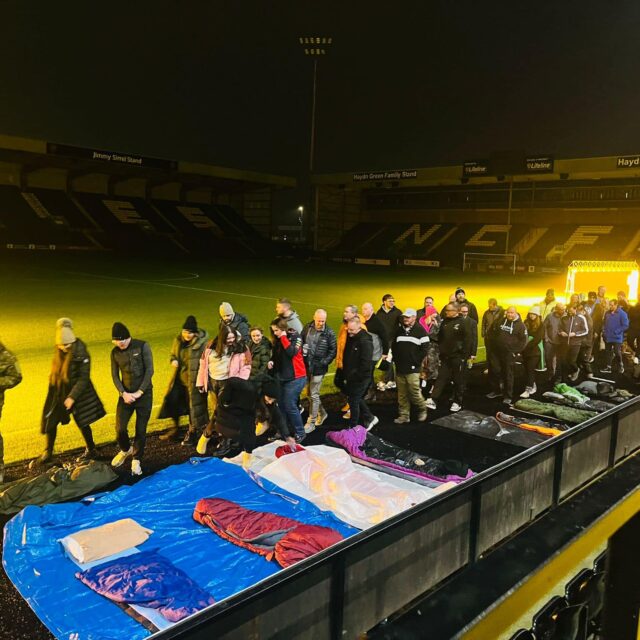 Beeston Rise team joins CEO sleepout to support homelessness in Nottingham