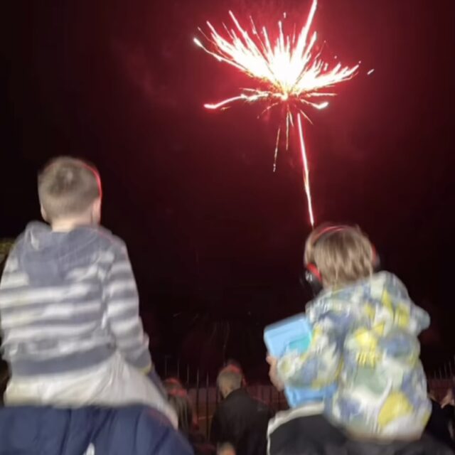 Fireworks night shines bright at Cloverleaf Care Home