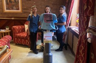 Cedar Falls Care Home Team Completes 24-Hour Virtual Bike-a-Thon to Support Dementia Awareness Week