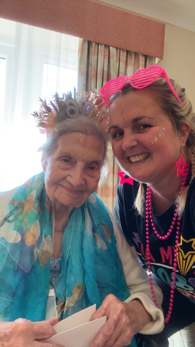 WWII Codebreaker Joan Mace Celebrates 106th at Cloverleaf Care Home