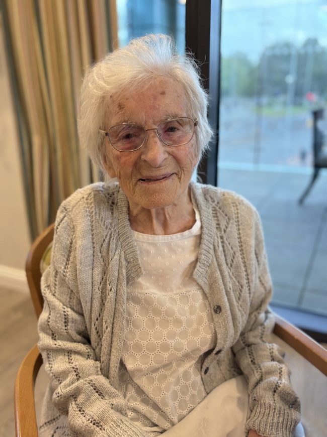 Celebrating Our Special Resident, Olwyn, with a Heartfelt Tribute at Trent Bridge Care Home