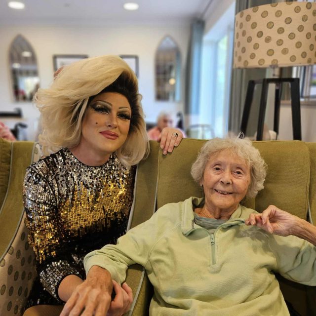 York Manor Care Home Residents Treated to a Spectacular Performance by International Drag Artiste Miss Kitty Lee