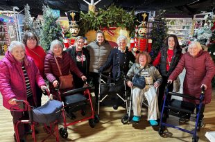 Residents enjoy a Christmas outing to Pennells Garden Centre