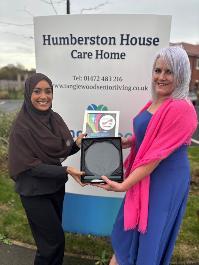 Humberston House Care Home Worker Wins Yorkshire & Humber Care Award
