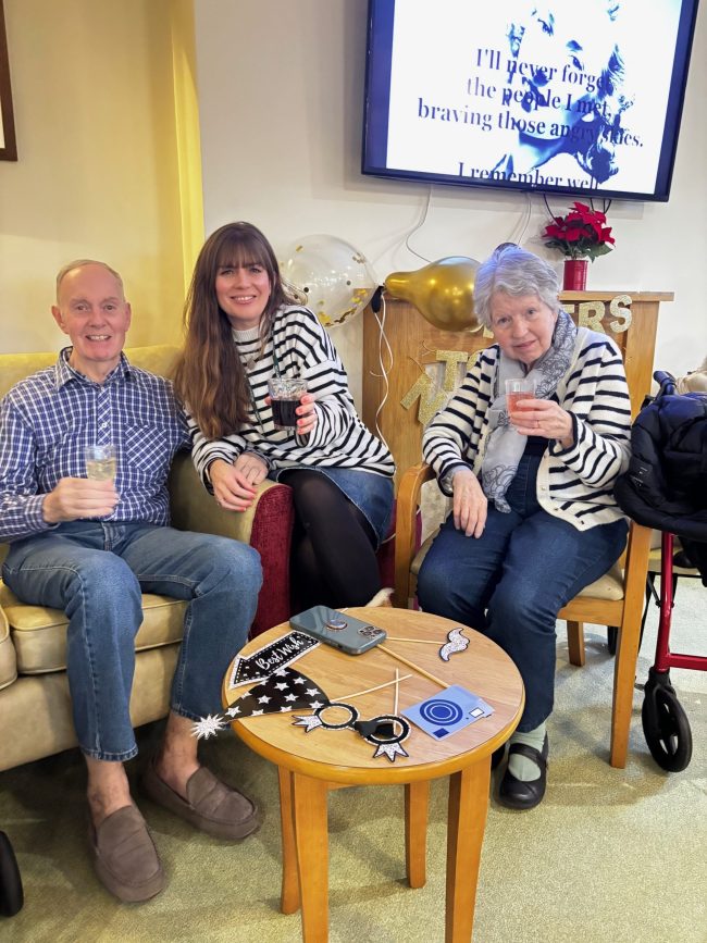 Ringing in the New Year with Song, Smiles and Togetherness at Cloverleaf Care Home