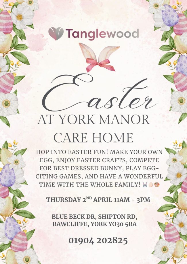Join Us for the Easter Family Event at York Manor Care Home