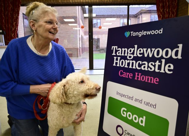 Horncastle care home resident celebrates CQC win