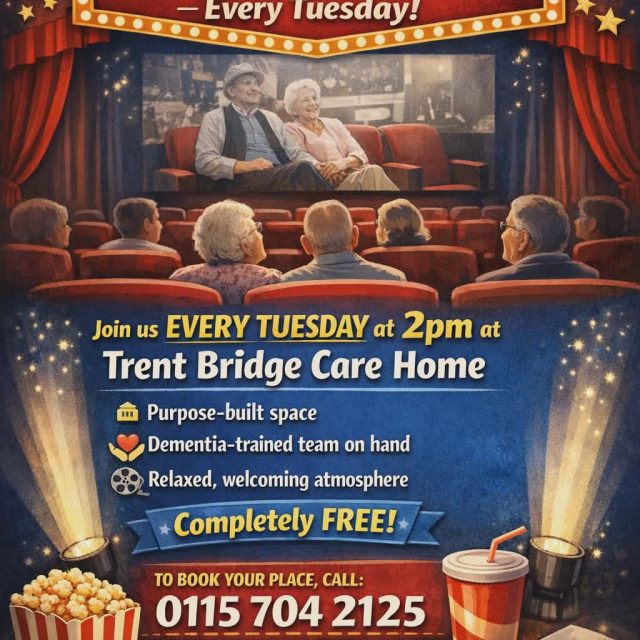 Join Us for Our Weekly Cinema Club at Trent Bridge Care Home