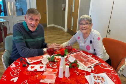 Love and Connection Celebrated at Trent Bridge Care Home with Special Valentine’s Lunch
