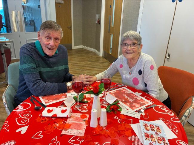 Love and Connection Celebrated at Trent Bridge Care Home with Special Valentine’s Lunch