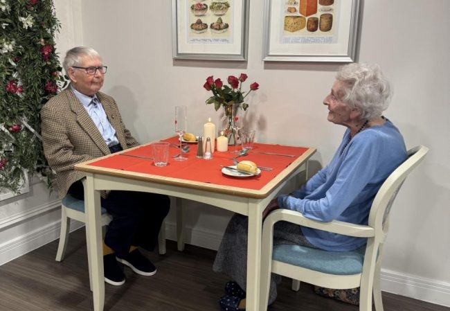 Special Valentine’s Celebration for Couple at Bingley Park Care Home
