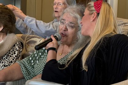 Valentine’s Joy and Live Music at Trafford Waters Care Home