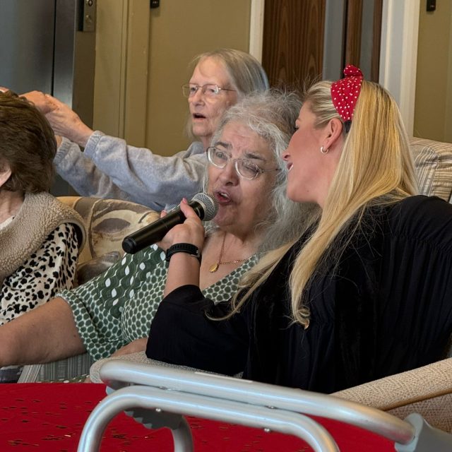 Valentine’s Joy and Live Music at Trafford Waters Care Home