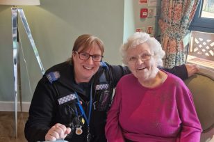 Residents and Staff at Gateford Lodge Boosted Scam Awareness with Visit from Notts Police