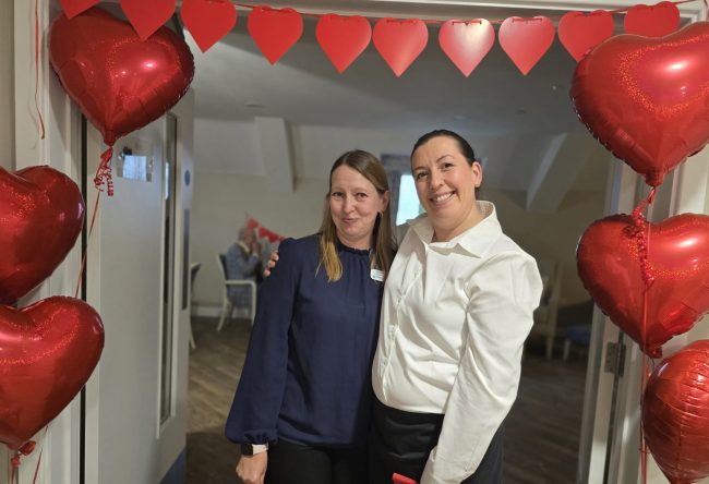Valentines Day Celebrations at Lindley Park Care Home in Huddersfield