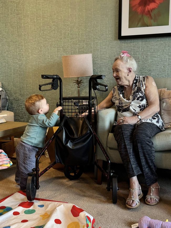 Beeston Rise Care Home Welcomes Special Visit from Local Playgroup