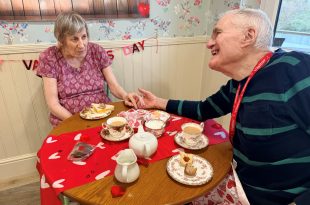 Love and Laughter at Cloverleaf Care Home’s Valentine’s Afternoon Tea