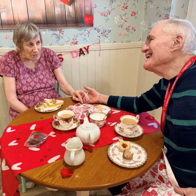Love and Laughter at Cloverleaf Care Home’s Valentine’s Afternoon Tea