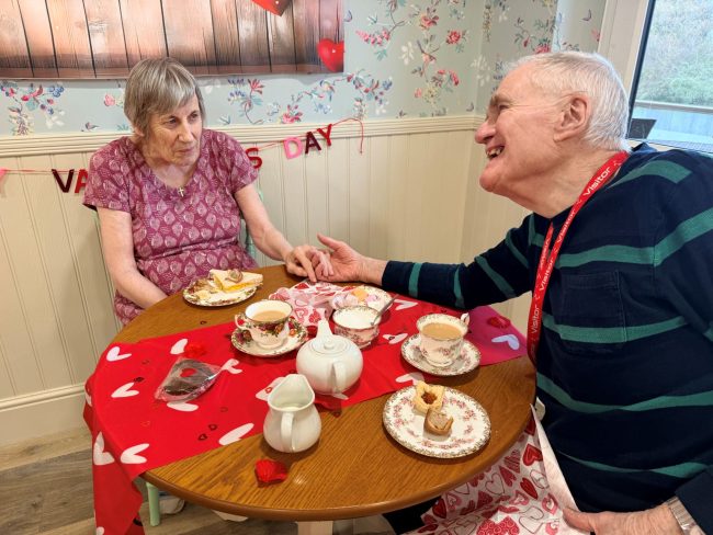 Love and Laughter at Cloverleaf Care Home’s Valentine’s Afternoon Tea