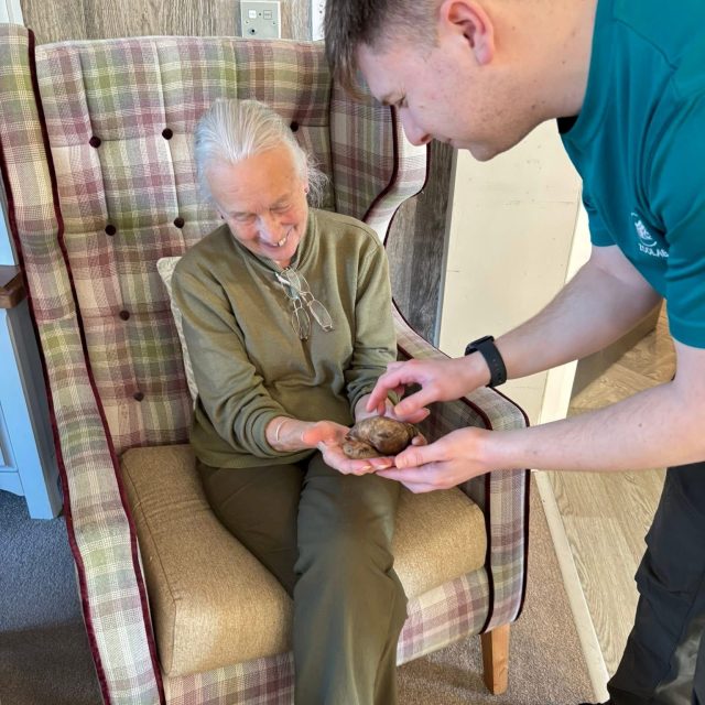 Richard House Residents Get Up Close with Exotic Animals During ZooLab Visit