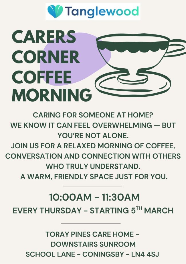 Join Us for Carers Corner Coffee Morning at Toray Pines