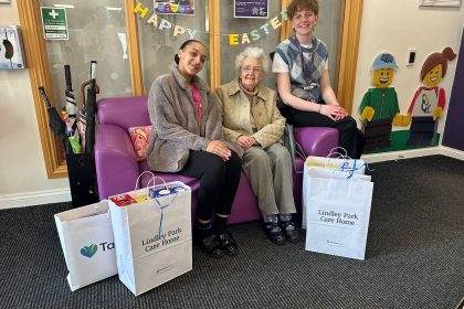 Heartfelt Easter Egg Donation from Lindley Park Care Home Brings Smiles to Hospice