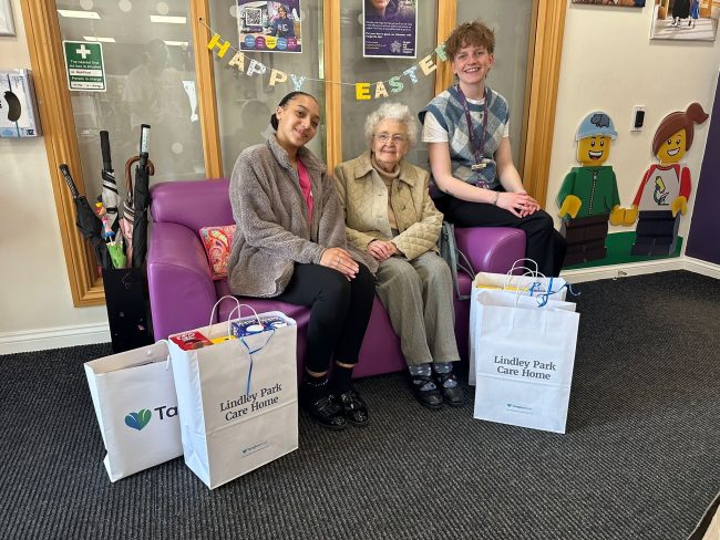 Heartfelt Easter Egg Donation from Lindley Park Care Home Brings Smiles to Hospice