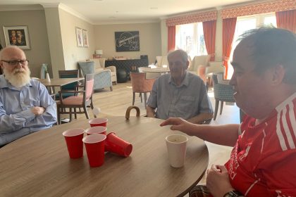 New Men’s Club Brings Fun, Friendship and Games to Sleaford Hall Care Home