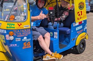 A Son’s Journey of Love: Chris Completes Incredible Tuk Tuk Challenge for His Mum Tina and Raises Nearly £14,000 for Race Against Dementia
