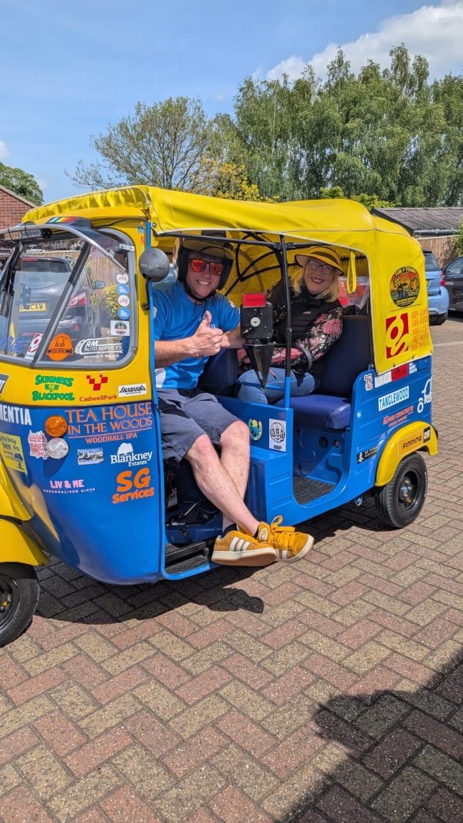 A Son’s Journey of Love: Chris Completes Incredible Tuk Tuk Challenge for His Mum Tina and Raises Nearly £14,000 for Race Against Dementia