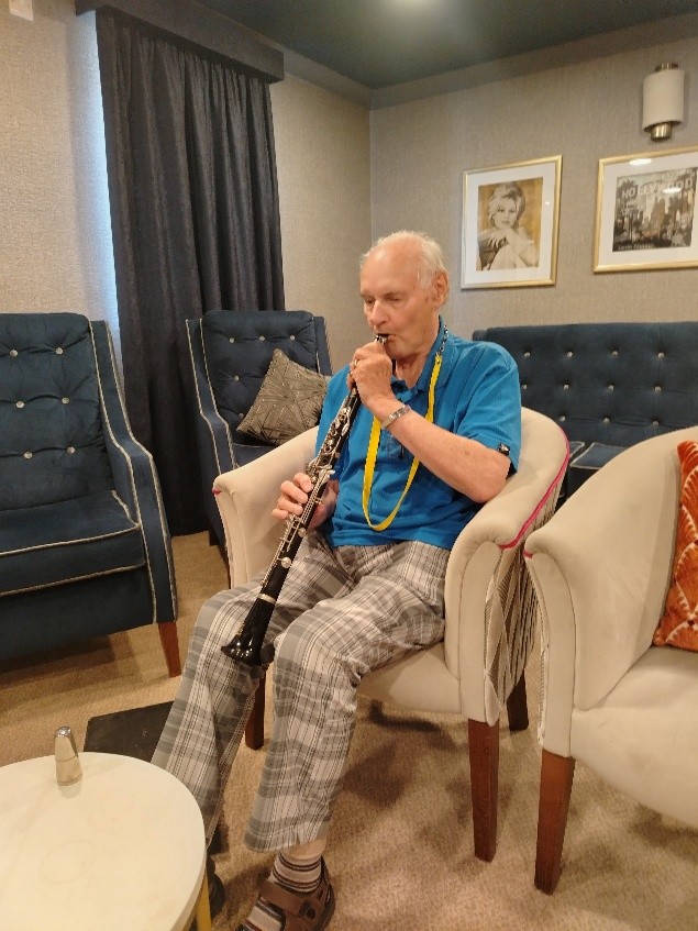 Resident’s Lifelong Love of Music Continues to Inspire at Humberston House