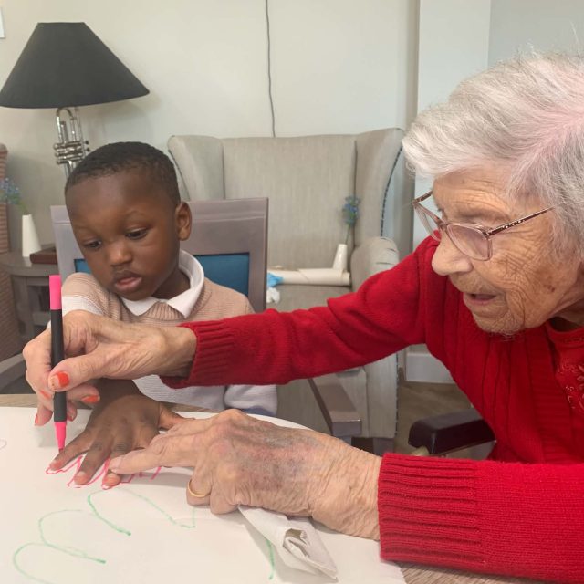 Residents and Children Enjoy Multi-Generational Arts Session at Sleaford Hall